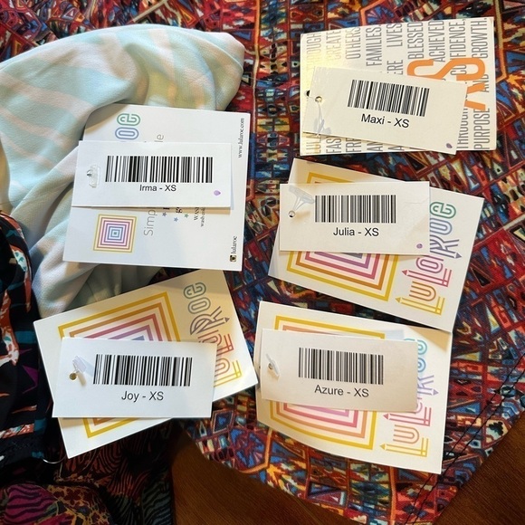 NWT Lularoe Sz XS Bundle 5 Pc Lot Irma Top Joy Vest Maxi Azure Skirt Julia Dress - Picture 2 of 10